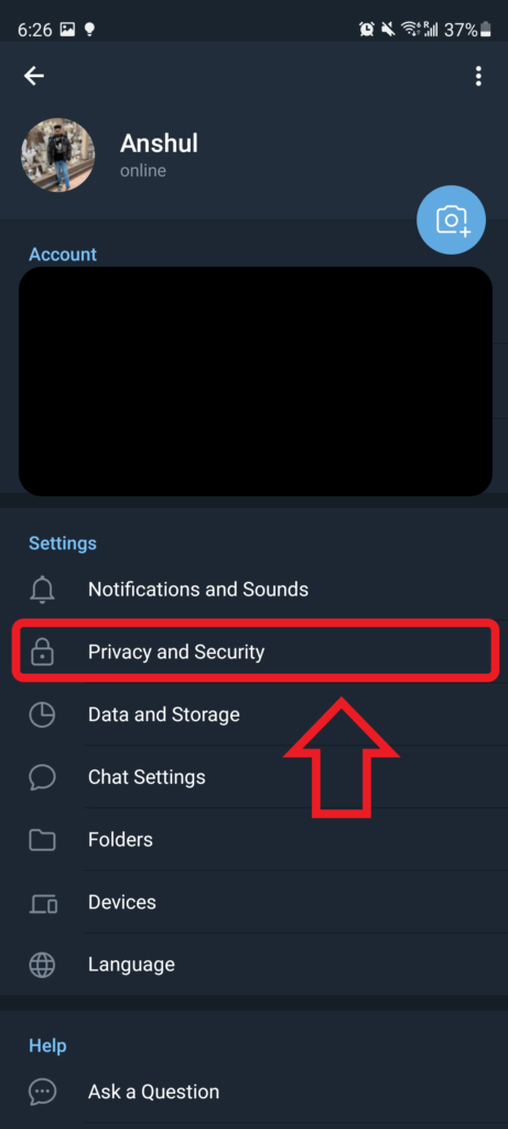 How to Delete Telegram Account? - Step 4