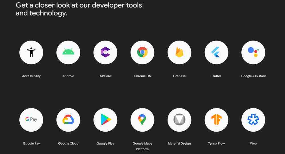 Google I/O products showcase for the event