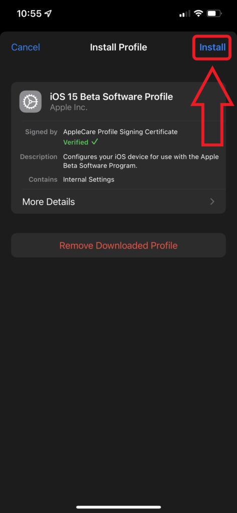 Install will finally let you install ios 15 profile