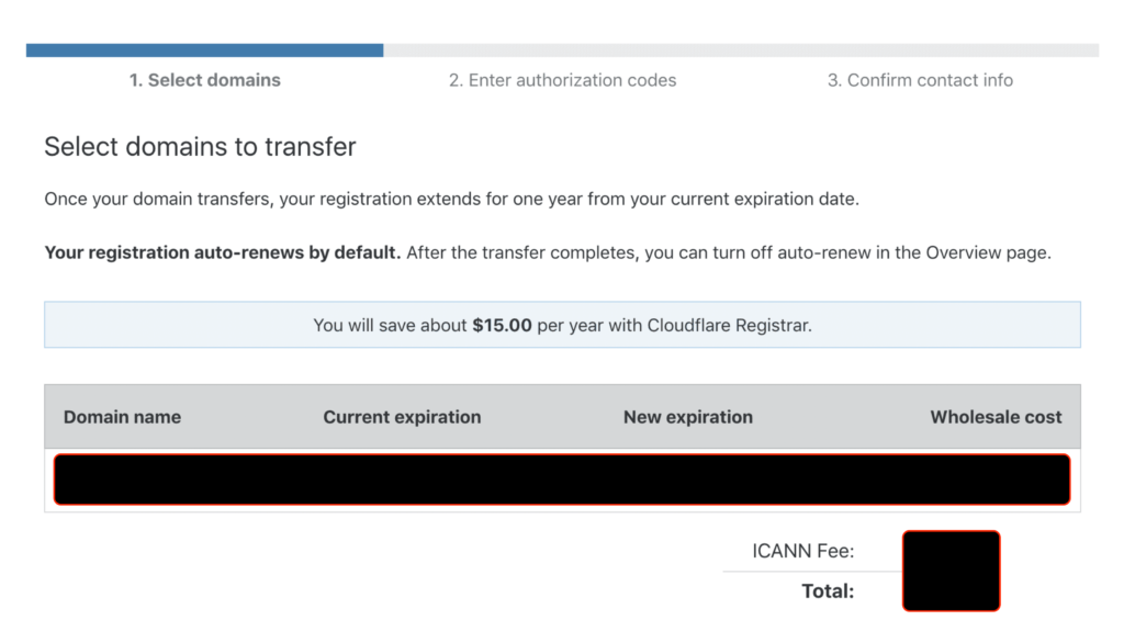 how to transfer domain from name cheap to cloud flare step 2