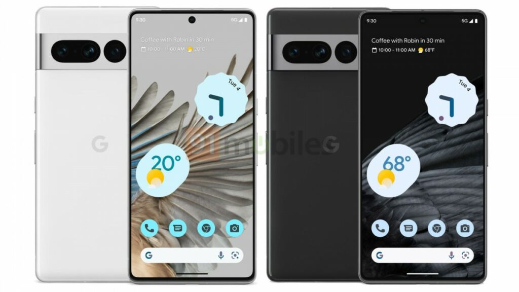 google pixel 7 Pro leaked in different colors